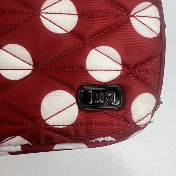 Lug Coupe XL Convertible Crossbody Fanny Pack Belt Hip Bag Minnie Red White Dot - Picture 7 of 16